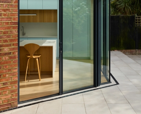 architect-detail-of-biofolds-r10-builders-kitchen-Sky-blue-house